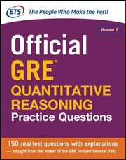 جلد کتاب Official GRE Quantitative Reasoning Practice Questions, Volume 1