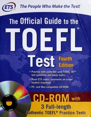 جلد کتاب Official Guide to the TOEFL Test