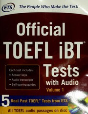 جلد کتاب Official TOEFL iBT Tests with audio, Volume 1