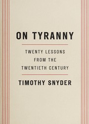 جلد کتاب On Tyranny