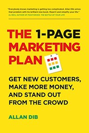 جلد کتاب The 1-page marketing plan