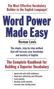 جلد کتاب Word Power Made Easy
